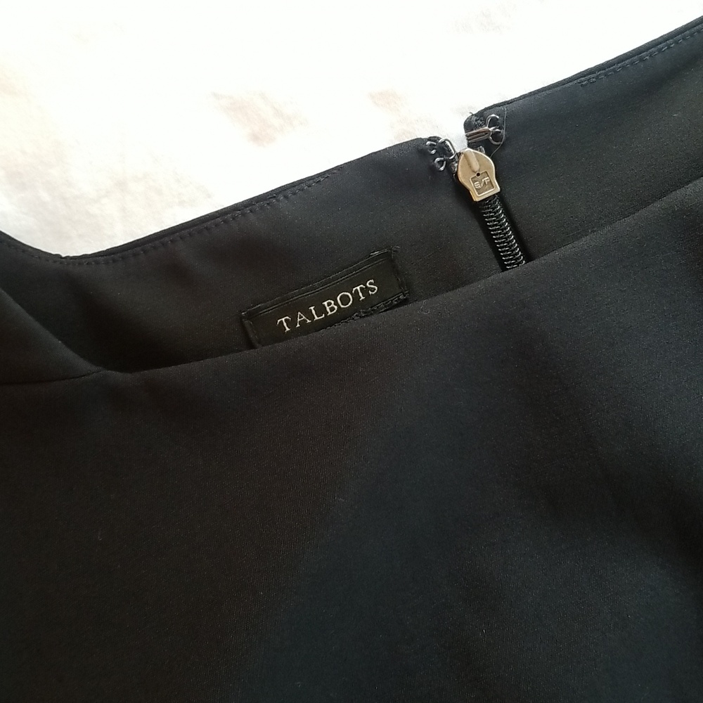 Talbots Basic Black Dress, Size 10, Lightly Worn,… - image 2